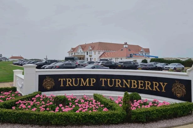 Donald Trump's Ring of Steel at UK golf course as he spends holibobs with Brits