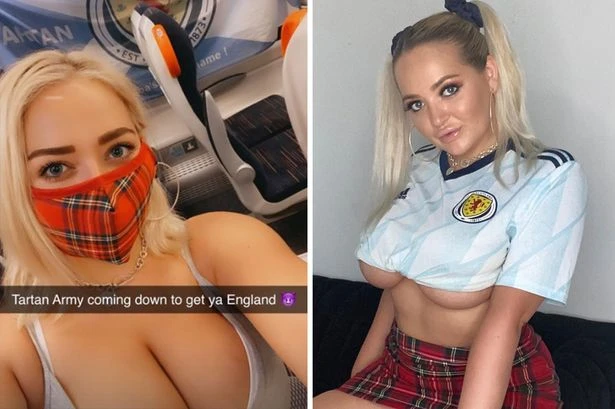 Glamour model takes to Instagram to warn England the Tartan Army is in London