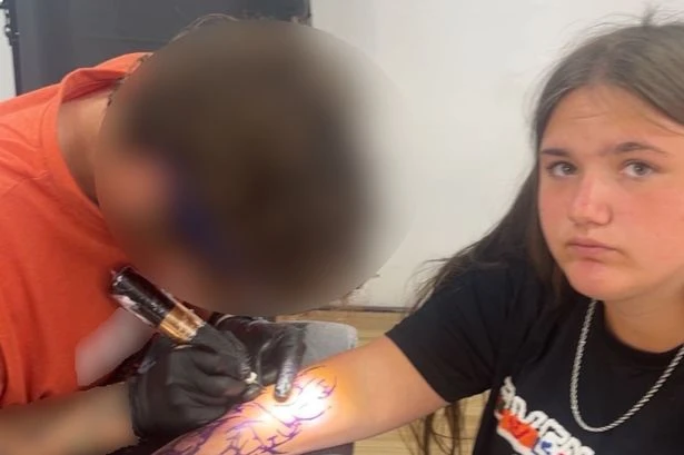 Teen's tattoo horror after artist botches 'trendy' design on last day of holiday