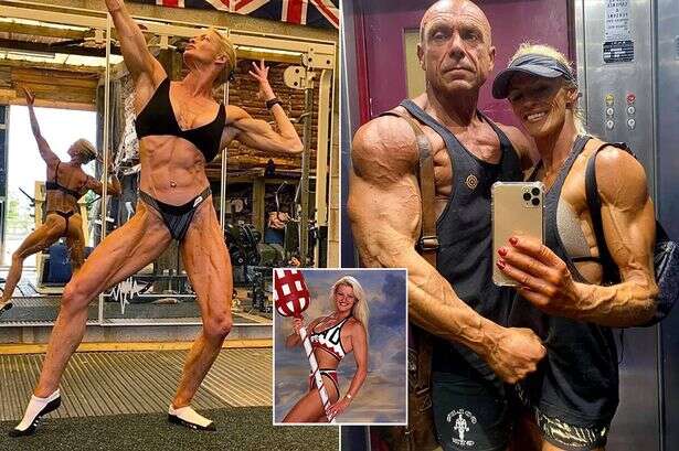 Gladiators legend Lightning still bodybuilding aged 50 alongside her Mr Universe husband