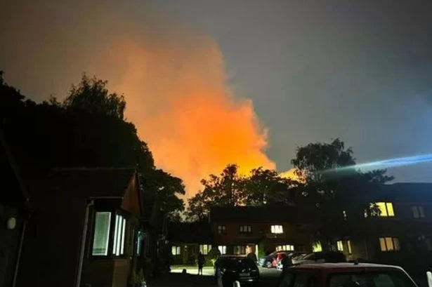 Blaze engulfs historic Woolton Hall building as smoke seen for miles