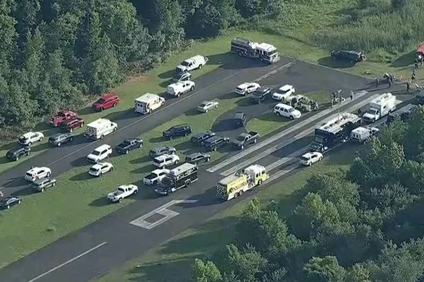 Skydiving plane crashes leaving at 14 injured as people 'covered in jet fuel'
