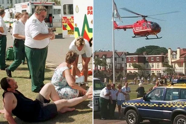 UK beach horror as 1,000 injured in horror scene like 'Jaws' as sea red with blood