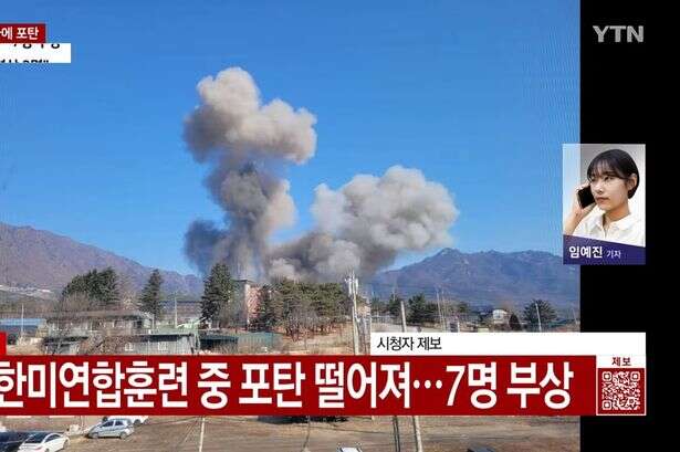 Shell dropped on civilian area in South Korea during live-fire exercise - eight injured