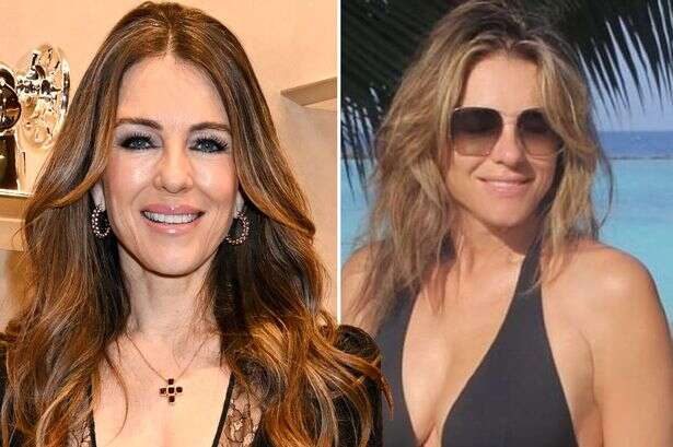 Liz Hurley, 58, 'still got it' as she strips to wide-open swimsuit for racy beach snap