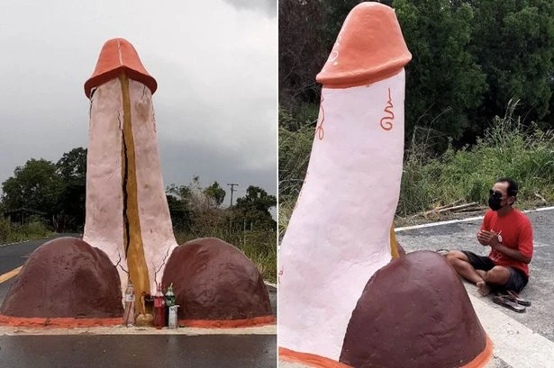 Villagers erect massive penis statue to successfully end devastating drought