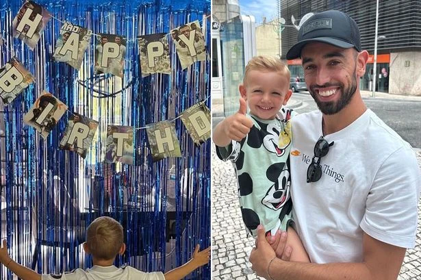Bruno Fernandes' son snubs dad and Man Utd on birthday with bold choice