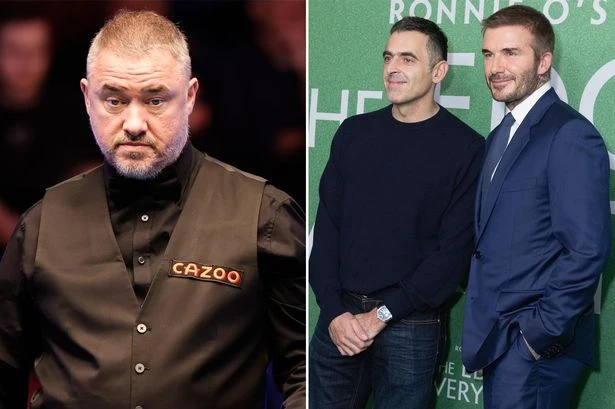 David Beckham annoyed snooker legend Stephen Hendry at Ronnie O'Sullivan premiere