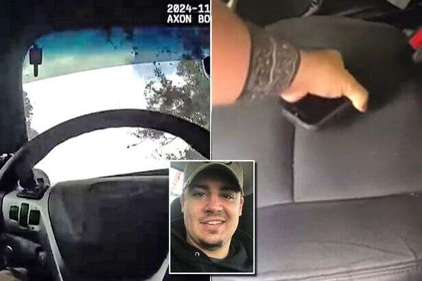 Footage shows what cop whose 'brakes had locked up' was actually doing in patrol car