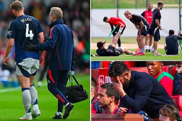 Man Utd injury nightmare as four stars miss training a week before Europa League final