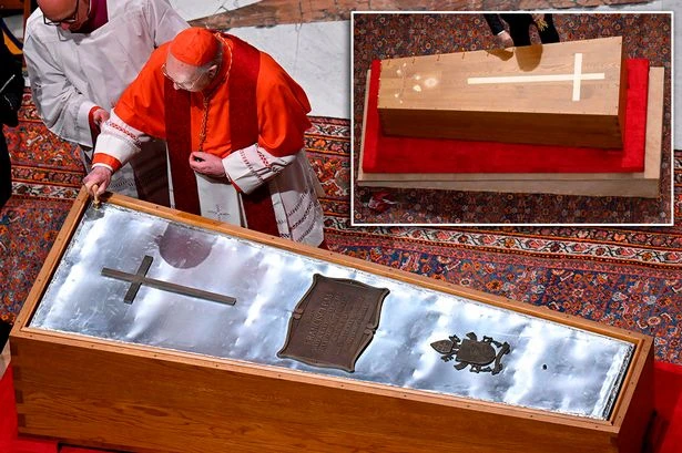 Pope Francis funeral viewers stunned by simple coffin that 'looks like packing crate'