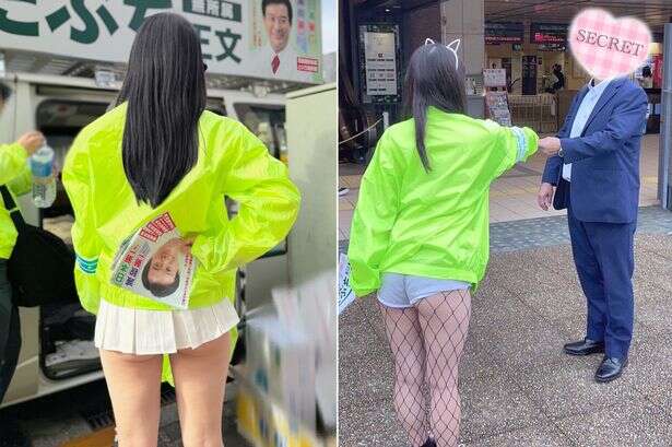 Political staff cause a stir in mini-skirts 'that barely cover bottom' and fishnet tights