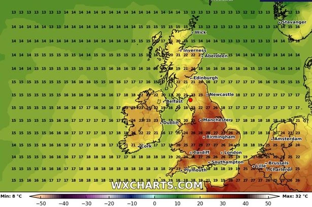 UK weather maps show 32C heatwave hitting England next week as summer sizzle returns