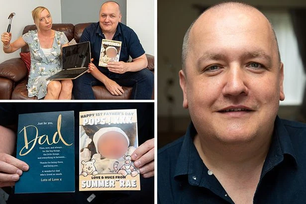 Furious partner smashes TV after wrong Funky Pigeon card leaves dad accused of cheating
