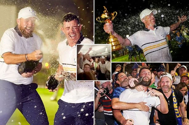 Rory McIlroy and Team Europe's Ryder Cup celebrations – mocking Donald Trump to bus chant