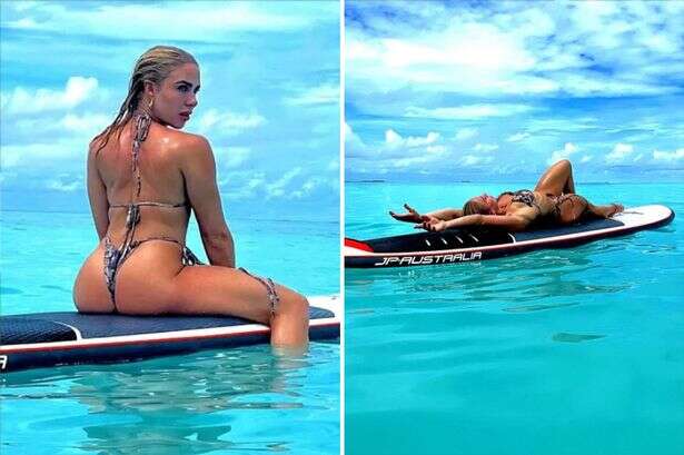 Love Island beauty Gabby Allen wows in barely-there bikini on sun-soaked getaway
