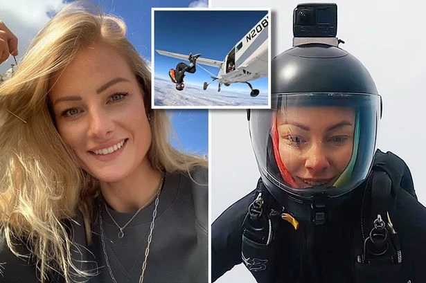 Glam UK skydiver's death plummeting from the sky suspected to be a 'deliberate act'