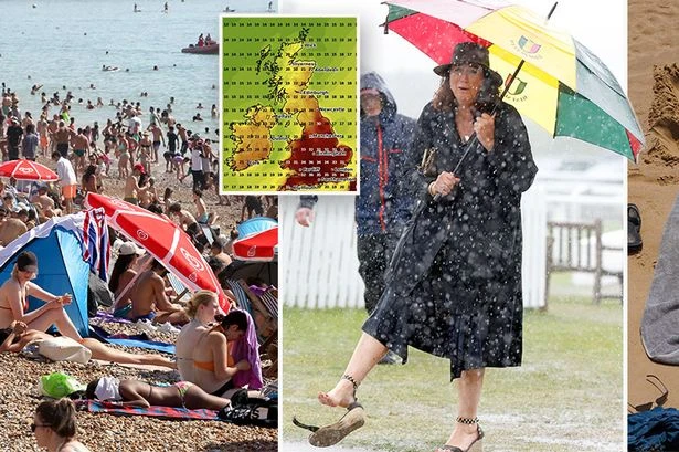 Weather maps show exact date heatwave sweeps in – but UK will be battered by storms first