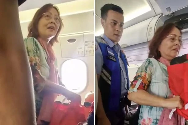 Pensioner thrown from plane after claiming she 'had a bomb' in her bag