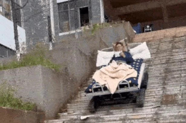 Chinese man invents bed on wheels in new level of laziness