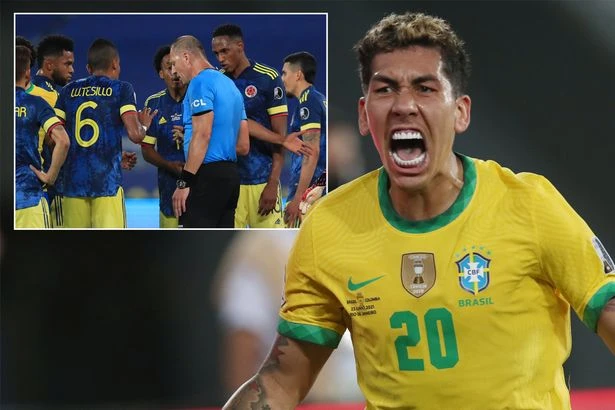 Brazil secure controversial Copa America win over Colombia after 'assist' from ref