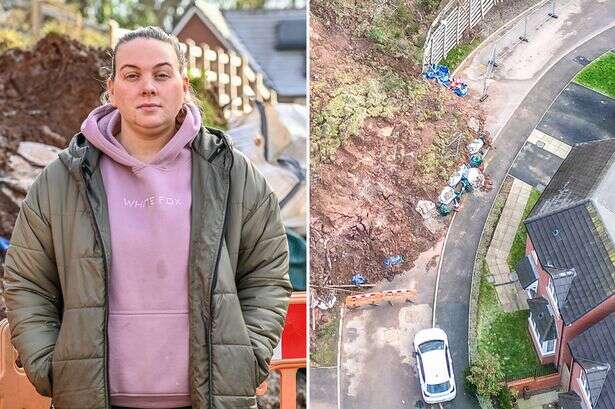 'Nightmare' landslide cuts off homeowners forced to trek from £400k new build homes