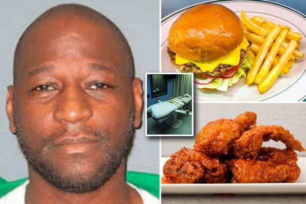 Death row inmate Freddie Owens tucked into massive last meal including burgers and steak