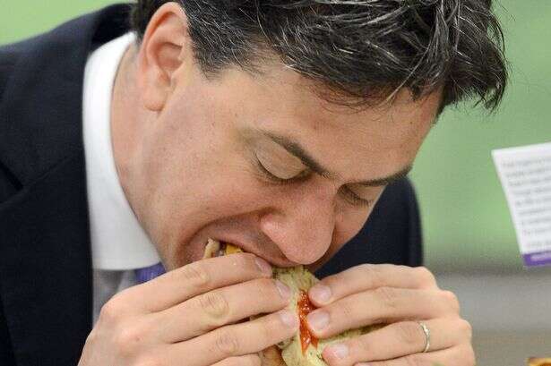 Bacon butty butcher Ed Miliband hits back at Kemi Badenoch's war on sandwiches