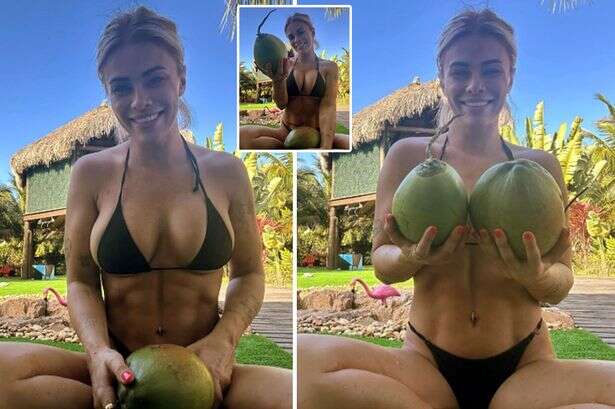 Paige VanZant shows off her two big round coconuts in bikini with 'beautiful smile'