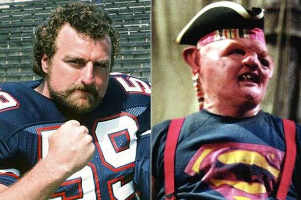 Goonies monster Sloth 'unrecognisable' as NFL hunk whose life ended in tragedy