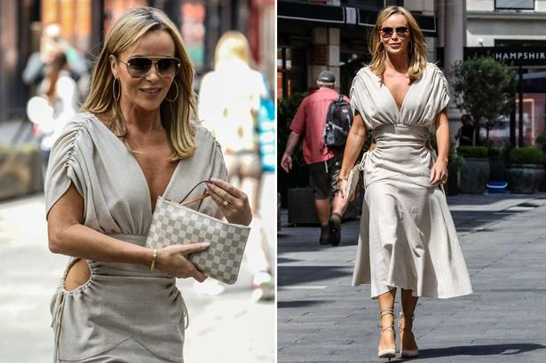 Amanda Holden ditches bra as she wows in paper-thin white dress during heatwave