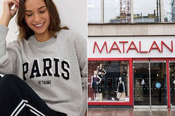 Matalan selling clothes with French writing to 'add a touch of chic' but make big mistake