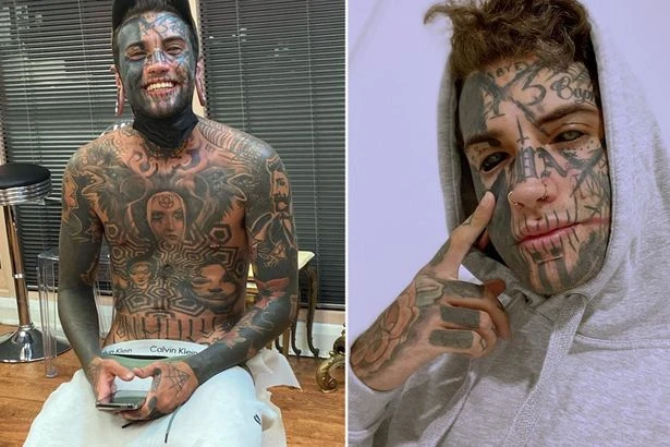 Man inks eyeballs, splits tongue and removes bellybutton in extreme body modification