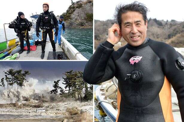 Man dives in ocean searching for wife every day since she went missing in 2011 tsunami