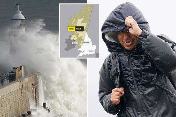 Britain to be battered by 80mph winds in days as Met Office issues yellow warnings