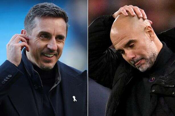 Gary Neville launches cheeky Pep Guardiola dig as Salford draw Man City in FA Cup