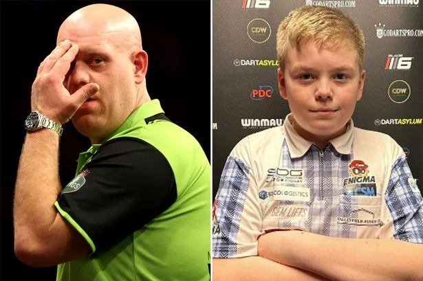 Michael van Gerwen snubs invite to play darts' new sensation – 10-year-old Owen Bryceland