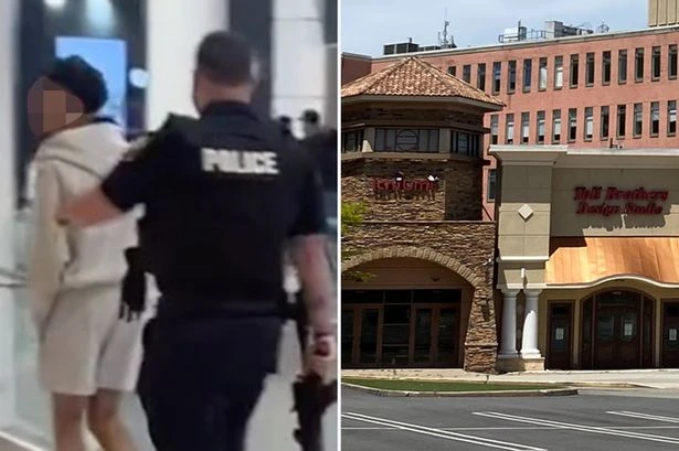 300-style brawl breaks out in popular shopping centre as multiple arrests made