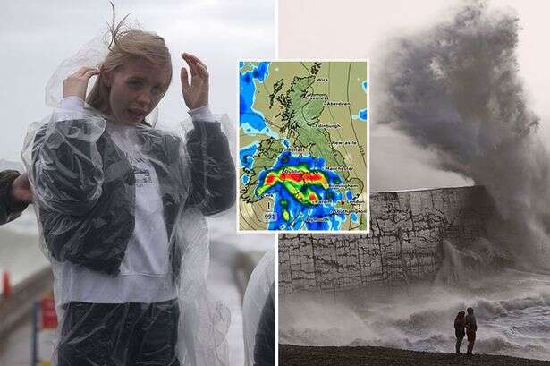 UK storm warning as new weather maps show 200-mile wall of rain to smash Britain in hours