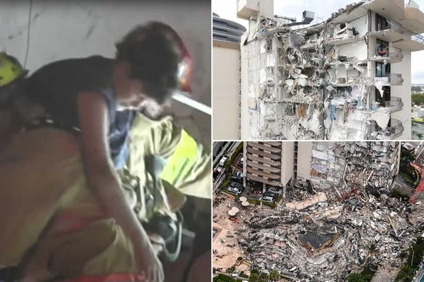 Dog walker spotted 'small boy's fingers' amid rubble of collapsed Miami building