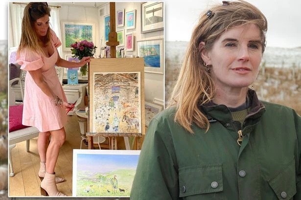 Our Yorkshire Farm's Amanda Owen shows off beautiful figure in plunging minidress