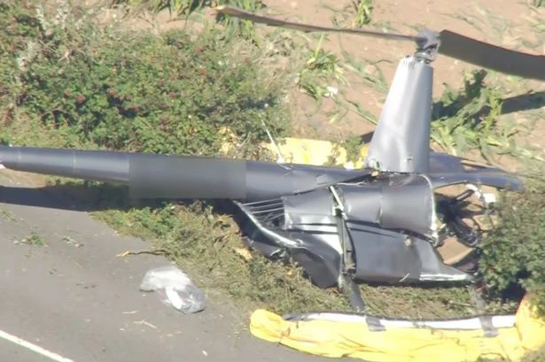 Helicopter that crashed into field was on a training flight as pics of wreckage emerge