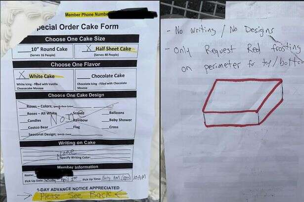 Costco cake order goes hilariously wrong as baker takes instructions too literally