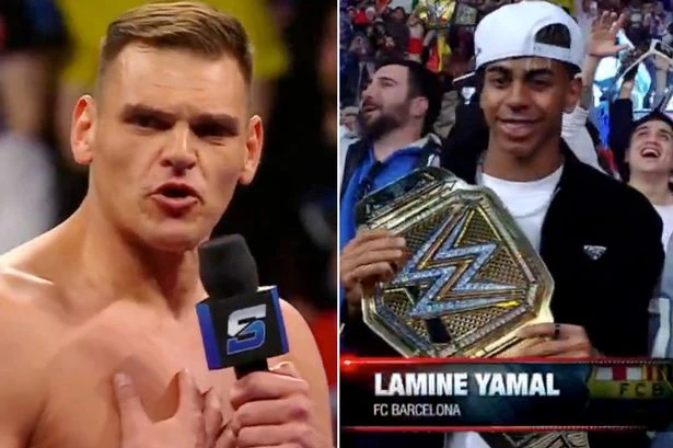WWE star 'dunks on' Lamine Yamal, 17, with brutal comment in front of Barca hero