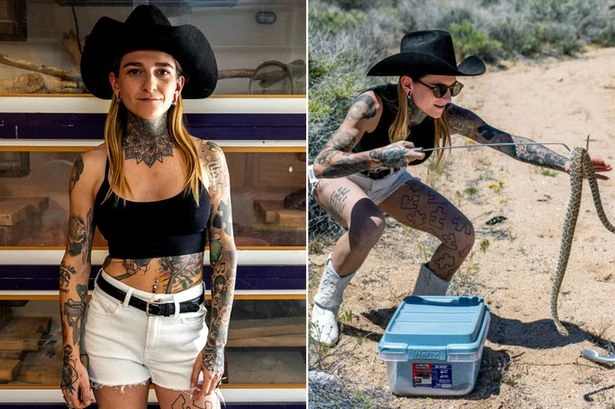 'Hot' reptile woman only has two fears – and neither of them are deadly rattlesnakes