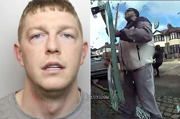 Binmen brawl as thugs attack workers with axe and sledgehammer in broad daylight