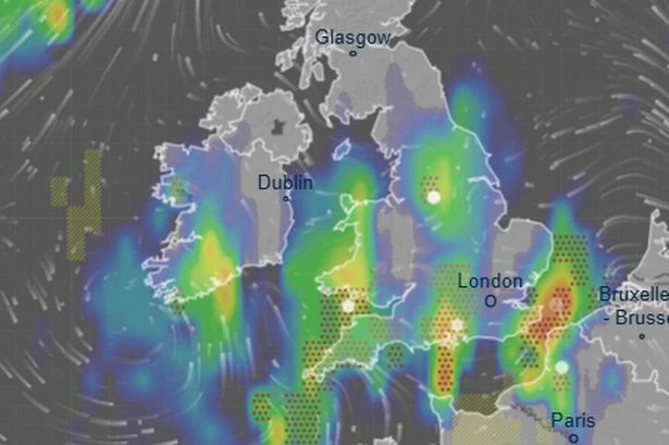 UK weather maps show deluge of rain tonight – see full list of areas affected