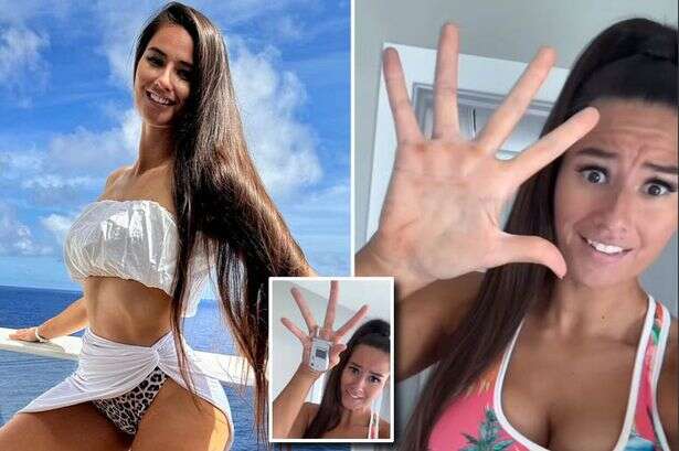 Towering '7ft' racy star slammed by fans as she says her hands 'big as gorilla'