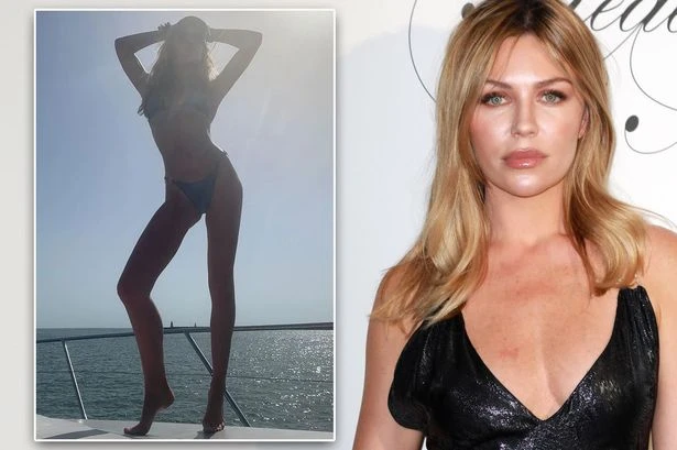 Abbey Clancy sizzles in microscopic thong bikini for jaw-dropping snaps