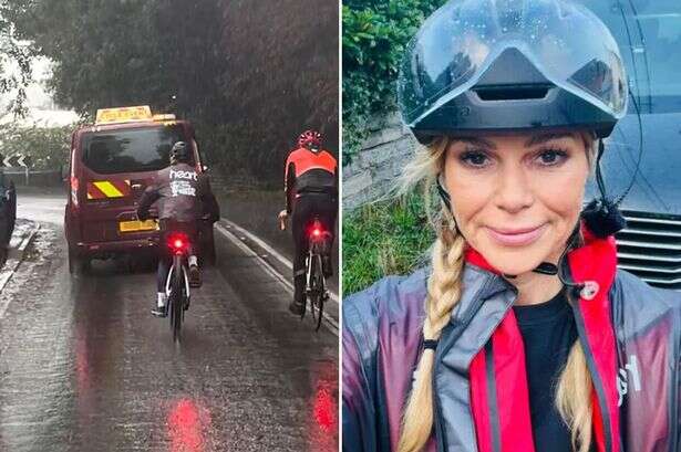 Amanda Holden 'had to strip naked' as she gives 'horrific' charity bike ride update